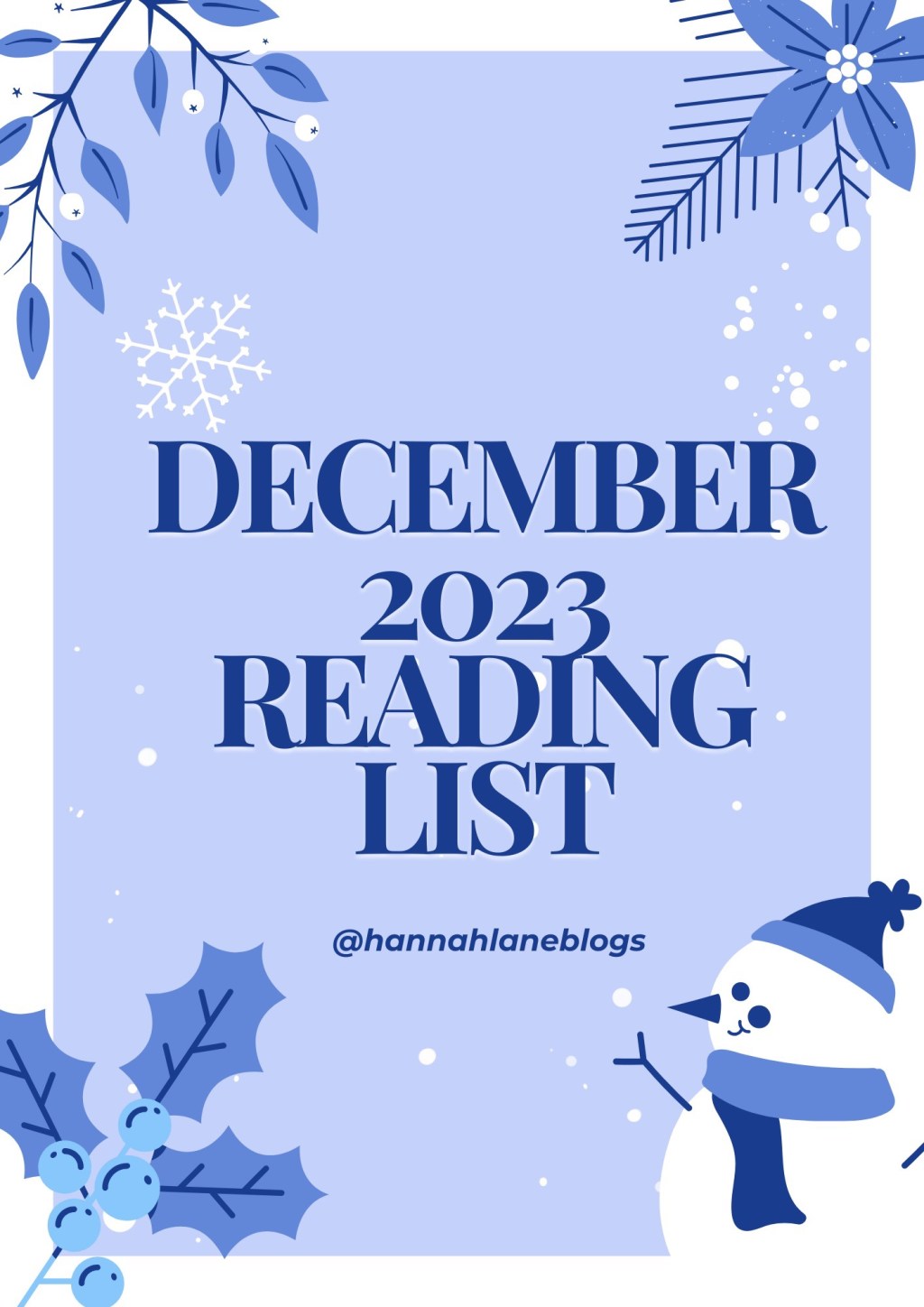 December 2023 Reading&nbsp;List